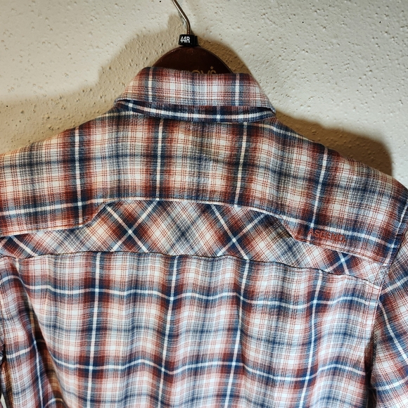 Ascend Plaid Button Down Men's Flannel Shirt in S/P - Picture 7 of 10